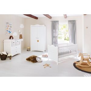Pinolino® Babyzimmer-Komplettset »Florentina«, (Set, 3 St., Kinderbett,... weiss Größe