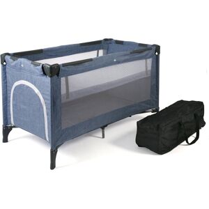 CHIC4BABY Baby-Reisebett »Luxus, Jeans Blue«, inkl. Transporttasche Grau Größe