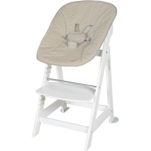 roba® Hochstuhl »Treppenhochstuhl 2-in-1 Set Born Up weiss«, mit... Greyish/weiss Größe