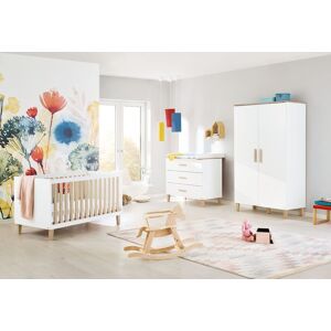Pinolino® Babyzimmer-Komplettset »Lumi«, (Set, 3 St., Kinderbett, Schrank,... weiss Größe