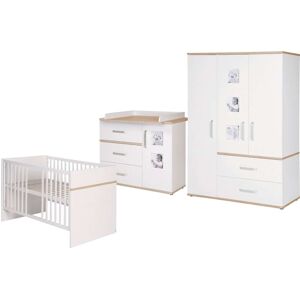 roba® Babyzimmer-Komplettset »Pia«, (Set, 3 St., Kinderbett, Schrank,... weiss Größe