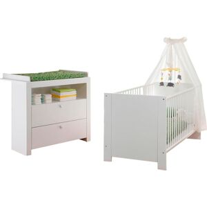 trendteam Babymöbel-Set »Olivia, Deal für begrenzte Zeit!«, (Spar-Set, 2 St.,... weiss matt Größe