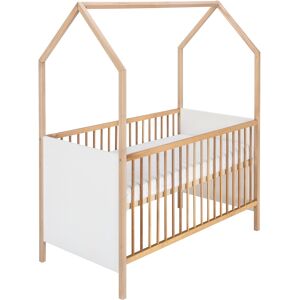 Schardt Babybett »Hausbett Sienna Nature«, Made in Germany Buche naturbelassen/weiss Größe