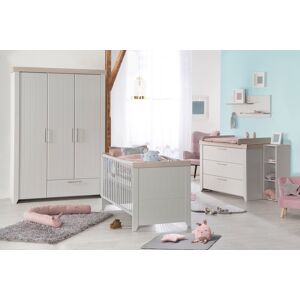 roba® Babyzimmer-Komplettset »Helene«, (Set, Babybett 70x140 cm,... Lichtgrau Größe