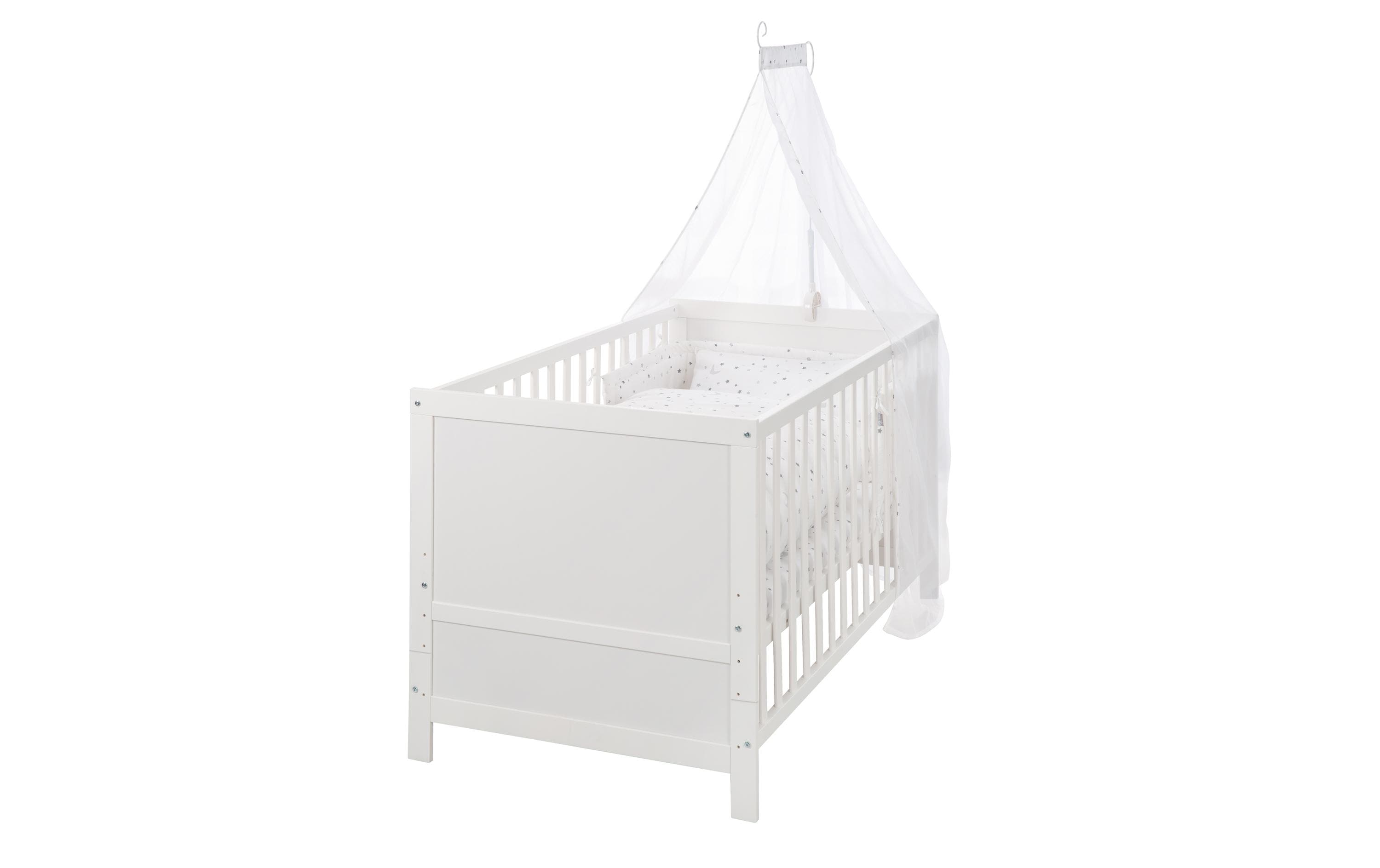 roba® Babybett »Komplettset Sternenzahl« weiss