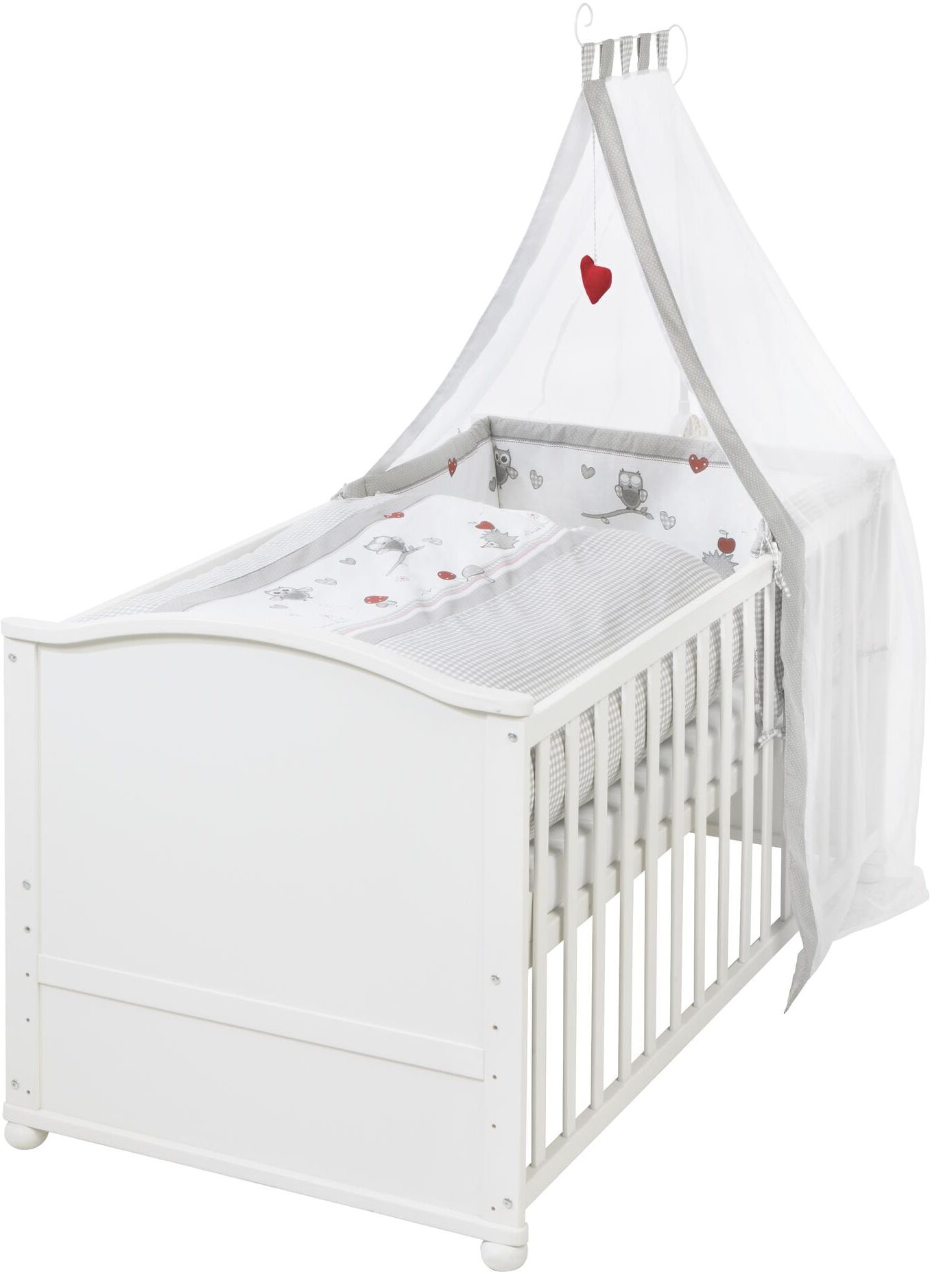 roba® Babybett »Komplettset Adam« weiss