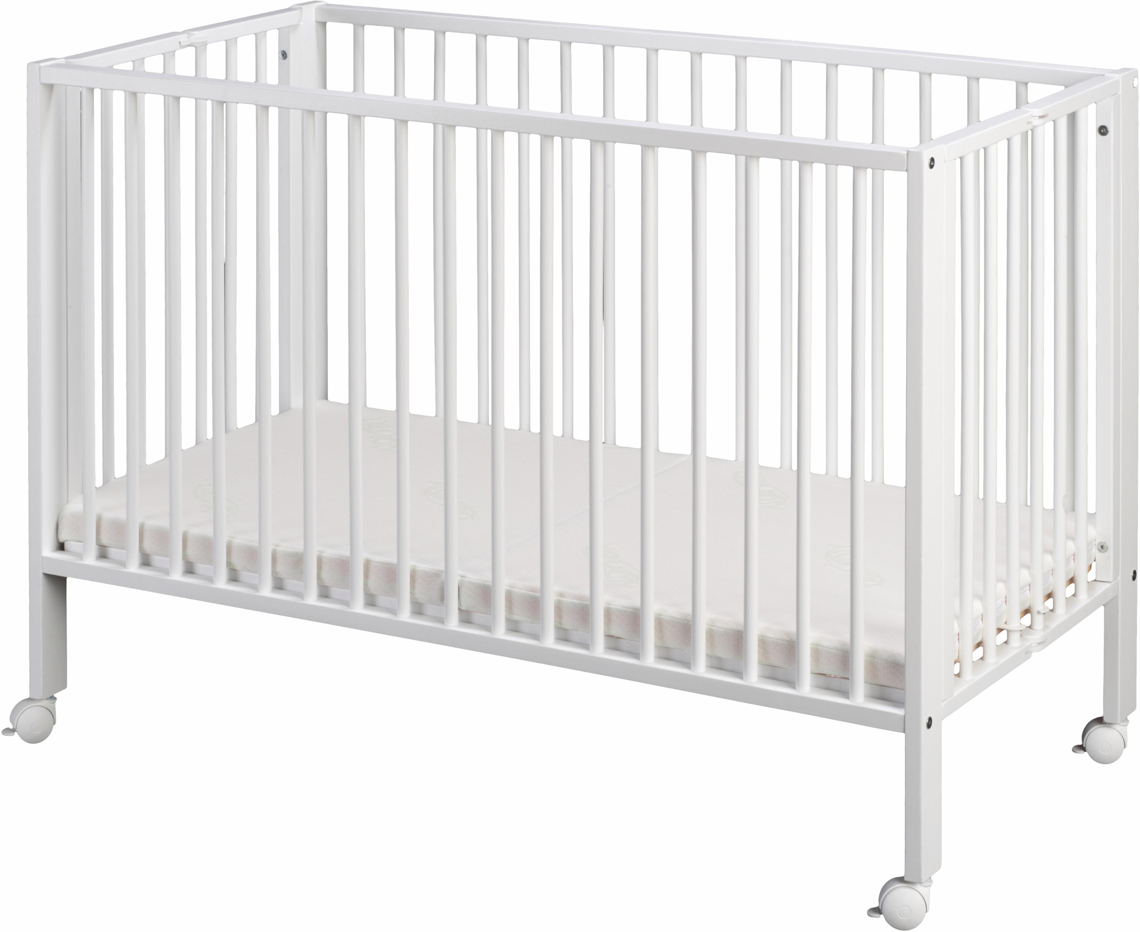 tiSsi® Babybett »Weiss«, Made in Europe weiss  Liegefläche: 60 x 120 cm