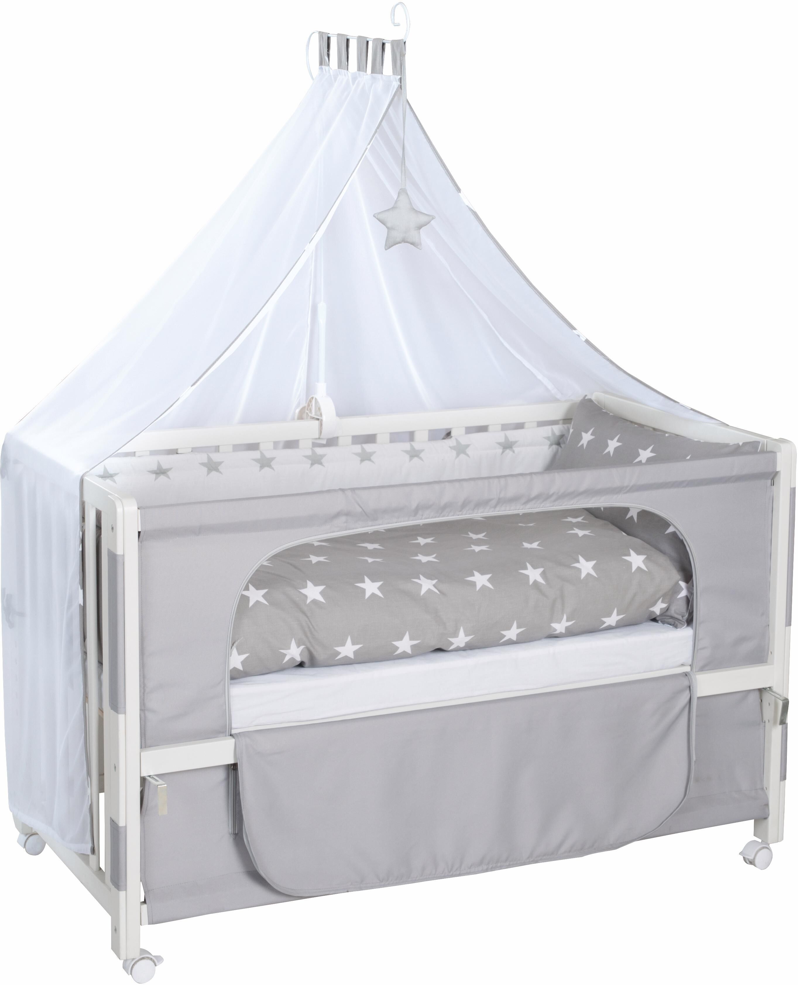 roba® Babybett »Room bed, Little Stars« weiss  Liegefläche: 60 x 120 cm