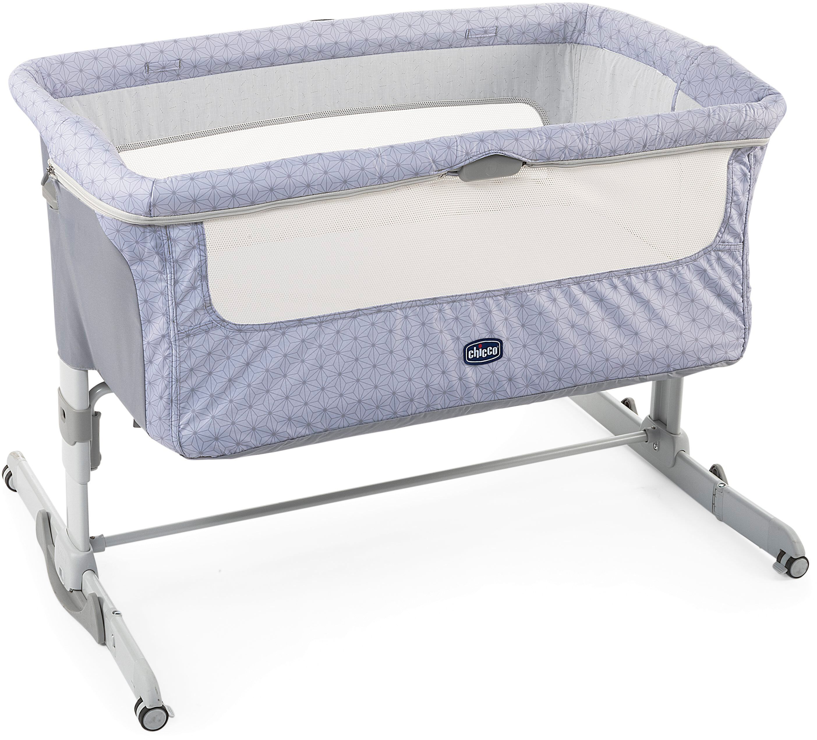 Chicco Beistellbett »Next2Me Dream, Silver«, mit Tragetasche grau