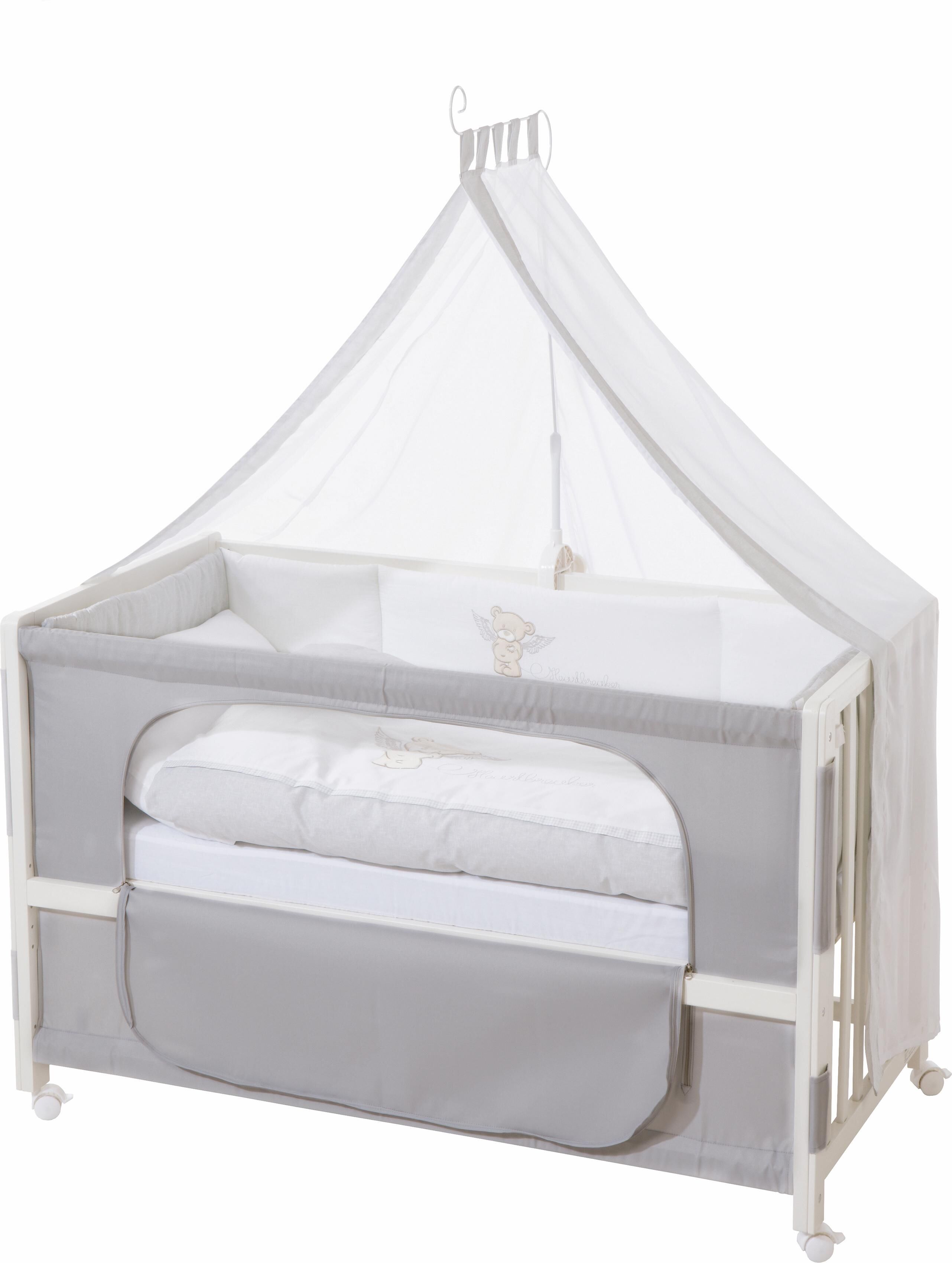 roba® Babybett »Room bed - Dekor Heartbreaker«, als Beistell-, Kinder- und... weiss  Liegefläche: 60 x 120 cm