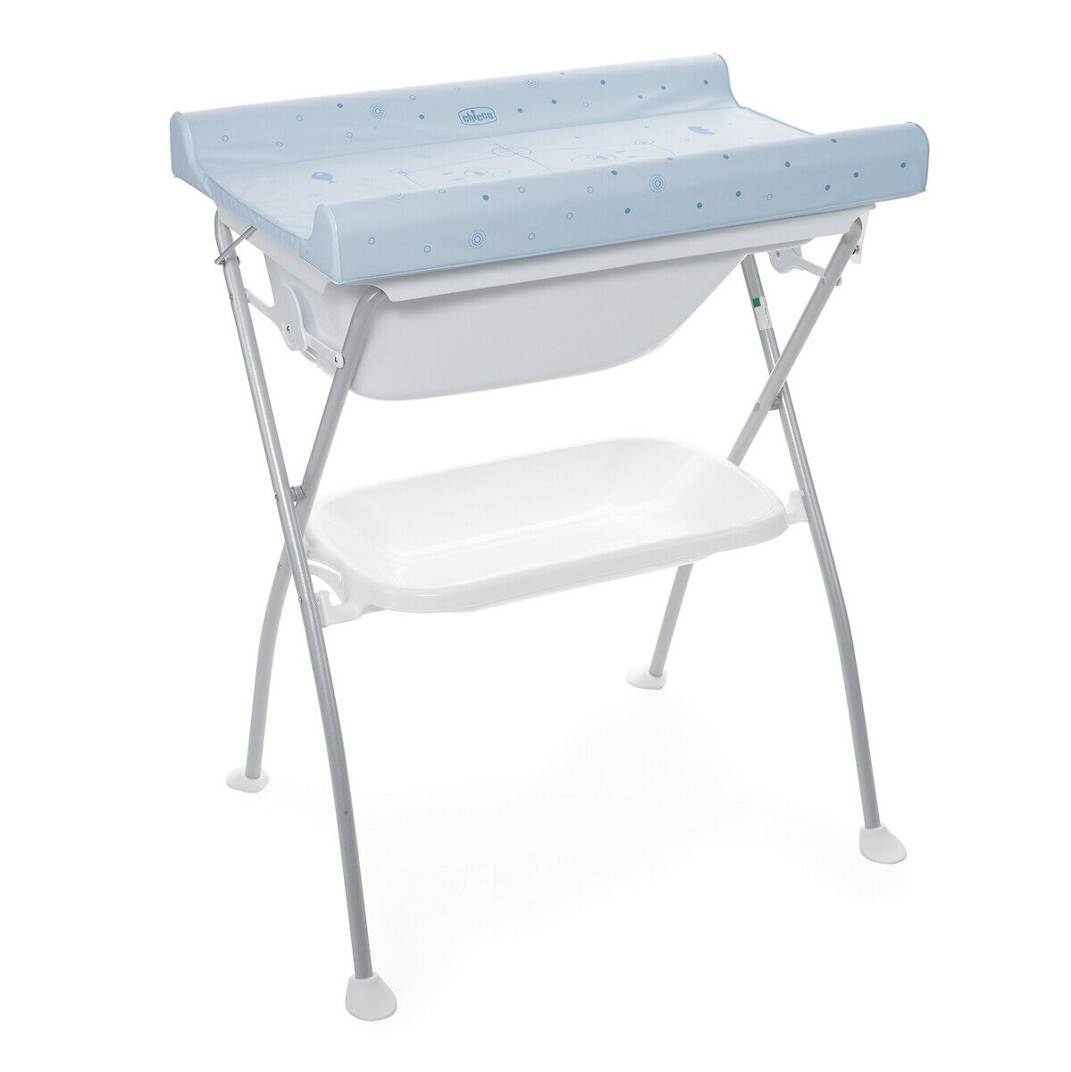 Chicco 2-in-1 Baby Wickeltisch und Badewanne Bubble Land BLAU