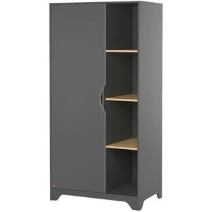 Vox Kleiderschrank  Leaf ¦ schwarz ¦ Maße (cm): B: 88,5 H: 179,5 T: 5