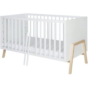 Höffner Kinderbett  Holly Nature ¦ weiß ¦ Maße (cm): B: 77 H: 86,5