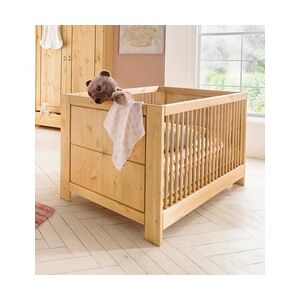 Infantil Babybett VITA 140 x 70 cm Kinderbett mit Sprossen Kiefer massiv