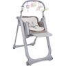 Hochstuhl CHICCO "Polly Magic Relax, Cocoa" Gr. B/H/T: 52 cm x 85 cm x 84 cm, grau (grau, taupe, beige, grau) Baby Stühle Chicco mit Spielbogen & Sitzverkleinerer, Made in Europe