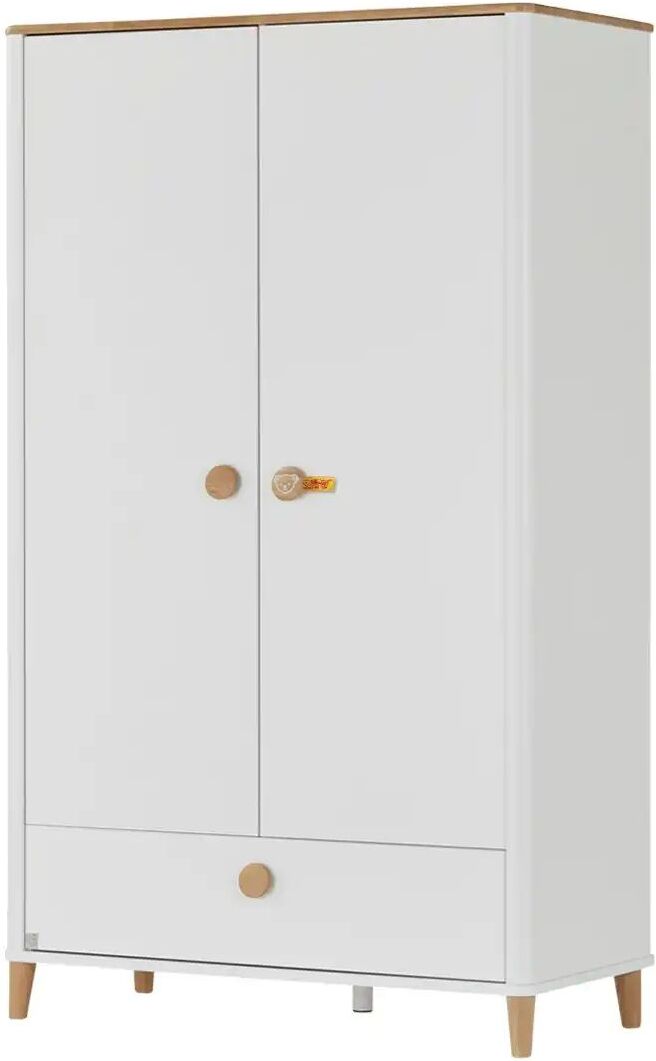 PAIDI Kleiderschrank  Lotte & Fynn ¦ weiß ¦ Maße (cm): B: 119 H: 202,