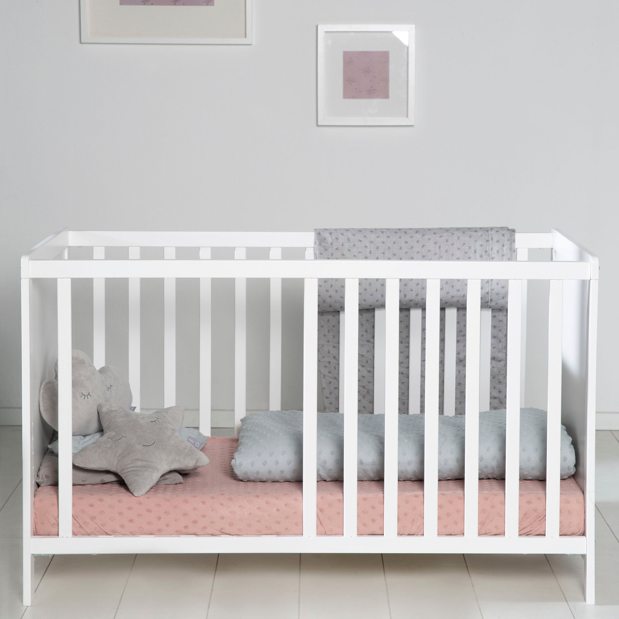 Beistellbett ROBA "60x120 cm Universal, weiß" Gr. Liegefläche B/L: 60 cm x 120 cm, kein Härtegrad, weiß Baby Babybetten Beistellbetten inklusive Matratze