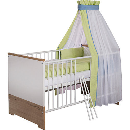 Schardt Kinderbett Eco Plus, 70x140 cm, weiß/Halifax Eiche