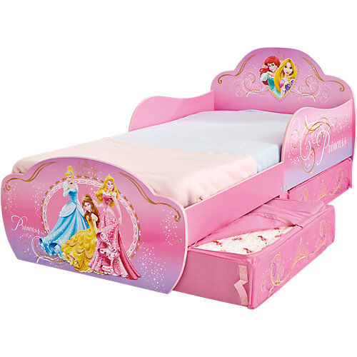 WORLDS APART Kinderbett de Luxe, Princess, mit 2 Schubladen, rosa, 70 x 140 cm