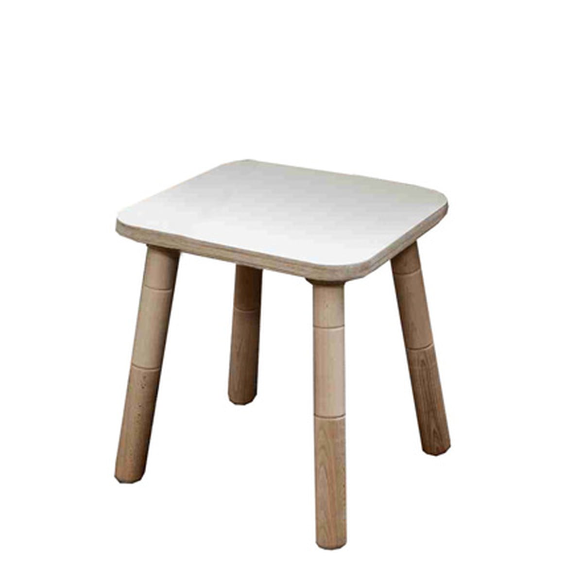 Growing Table - Hocker, HPL weiß