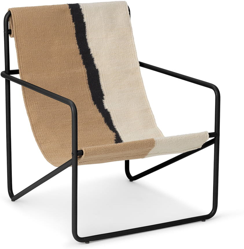 ferm LIVING - Desert Chair Kids, schwarz / soil