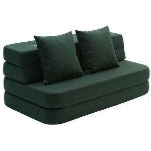 By KlipKlap KK 3 Fold Sofa XL Soft L: 210 cm - Deep Green/Light Green