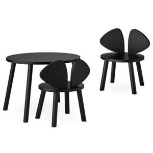 Nofred Mouse Tilbud 2 x Chair & 1 x Table - Sort