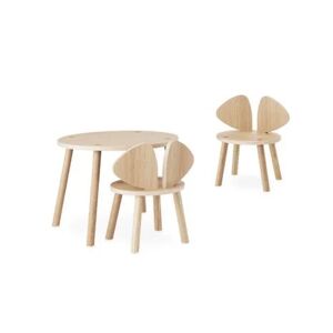 Nofred Mouse Tilbud 2 x Chair & 1 x Table - Oak