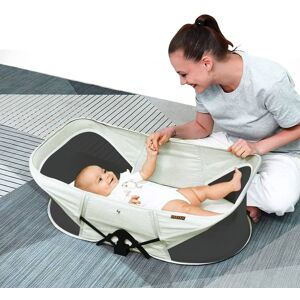 DERYAN pop-up rejseseng Infant Baby Luxe med myggenet cremefarvet