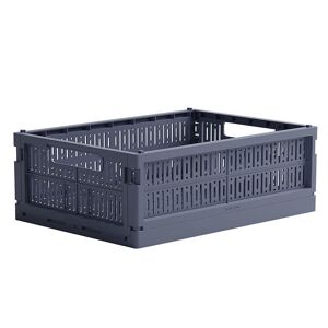 Made Crate Foldekasse - Midi - 33x24x13 Cm - Blue Grey - Made Crate - Onesize - Foldekasse