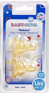 Baby-Nova Flaskesut 0-24 Mdr. Str. Uni 2 stk