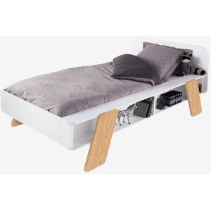 VERTBAUDET Cama infantil LÍNEA ARCHITEKT blanco/madera