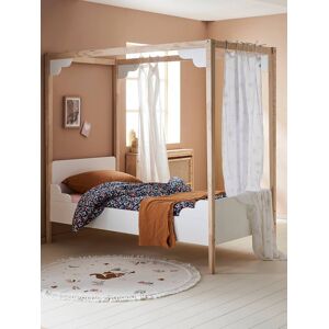 VERTBAUDET Cama con dosel infantil Línea Romance blanco claro bicolor/multicolo