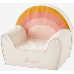 VERTBAUDET Sillón de espuma Arcoíris personalizable blanco claro bicolor/multicolo