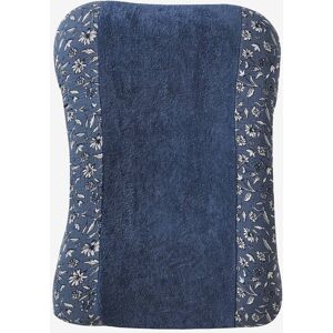 VERTBAUDET Funda para colchón cambiador de dos materias gasa de algodón/felpa azul estampado