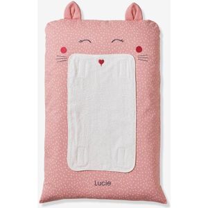 VERTBAUDET Funda para colchón cambiador personalizable GATO rosa estampado