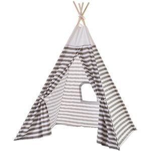 Unimasa Tipi infantil gris de tela de 182x132x154 cm