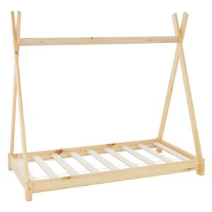 ML-Design Cama infantil natural madera 167,5 x 146 x 87,5 cm