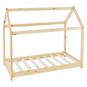 ML-Design Cama infantil natural madera 165,5 x 132 x 88,5 cm