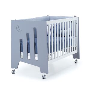 Alondra Cuna bebé azul convertible en escritorio 60x120 cm (2en1)