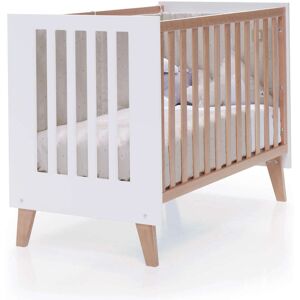 Alondra Cuna de madera convertible en escritorio 60x120 cm (2en1)