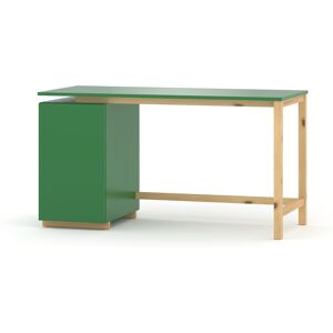 WNM Group Escritorio infantil en madera maciza de pino&MDF 120x60 verde