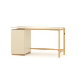 WNM Group Escritorio infantil en madera maciza de pino&MDF 120x60 beige