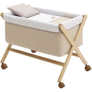 Cambrass Minicuna Tijera Madera bebé Beige 55x87x74 cm