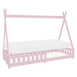 ML-Design Cama infantil tipi rosa con colchón espuma fría 90x200cm