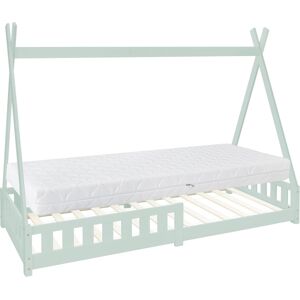 ML-Design Cama infantil tipi menta con colchón oeko 90 x 200 cm