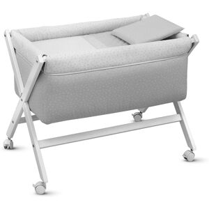 Cambrass Minicuna tijera madera gris/bco 55x87x74 cm