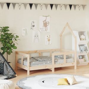 vidaXL Estructura de cama para niños madera maciza de pino 70x140 cm