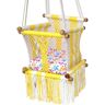 Hamac del sol Hamaca para bebé de macramé amarillo y blanco