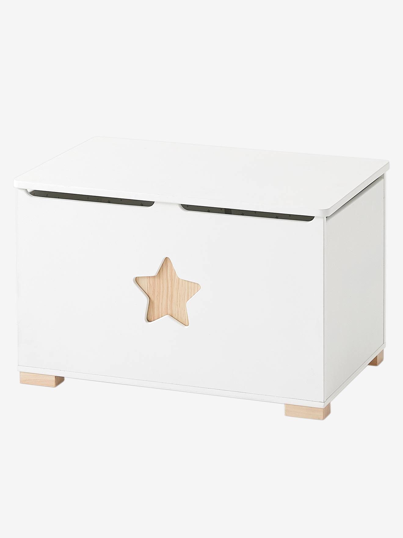 VERTBAUDET Caja de juguetes Línea Sirius blanco claro bicolor/multicolo